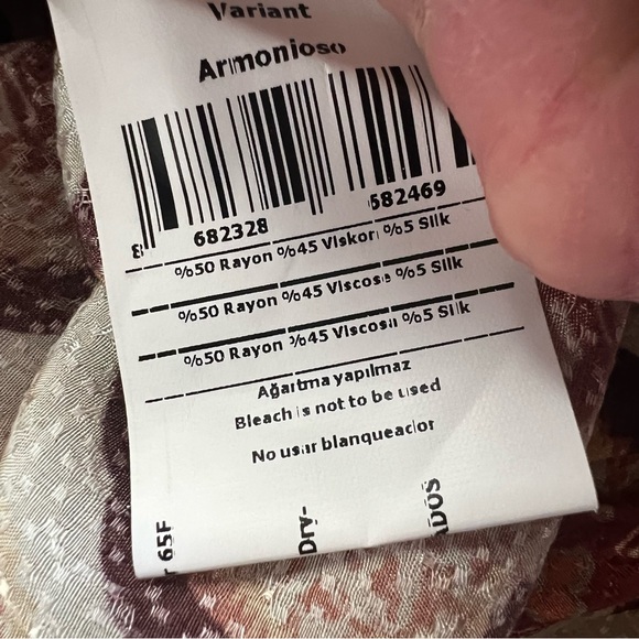 Nocturne | Tie front crop top. Long sleeved. Size M/L. Bohemian. EUC - Picture 9 of 11